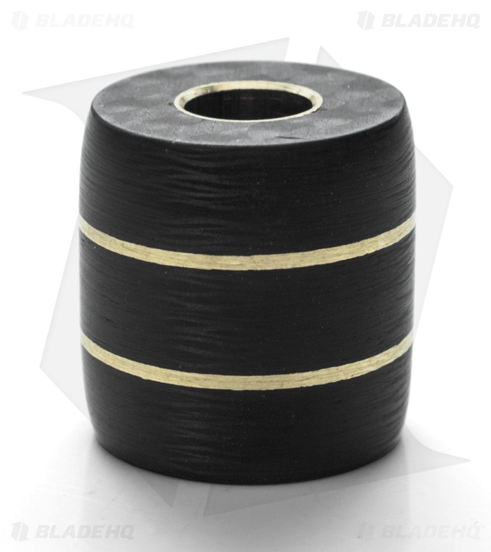 St. Clair Designs Carbon Fiber & Brass Lanyard Bead