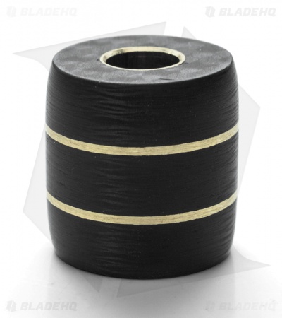 St. Clair Designs Carbon Fiber & Brass Lanyard Bead