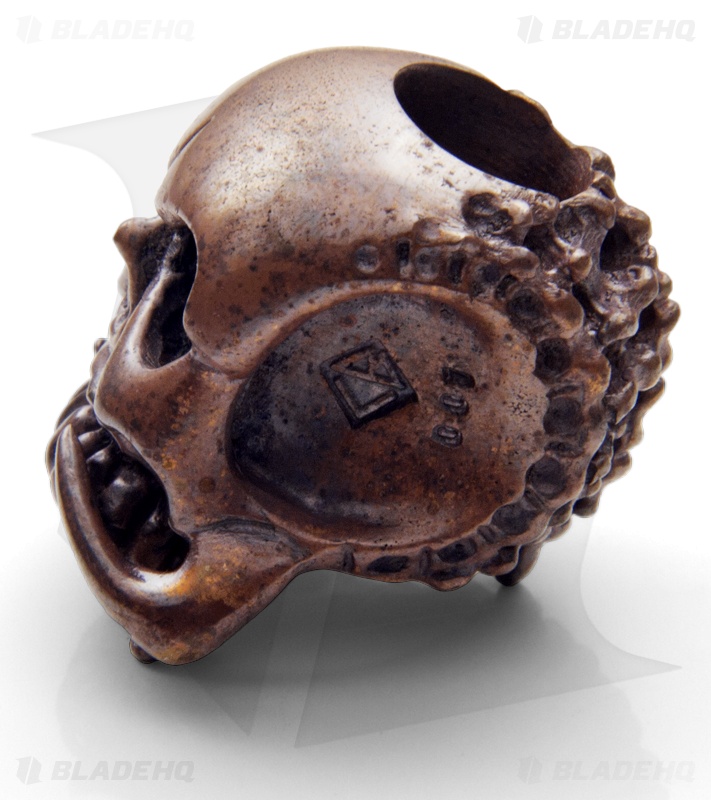 Phantom Steelworks / Chris Black Designs Seeker Skull Bead v2.0 Copper