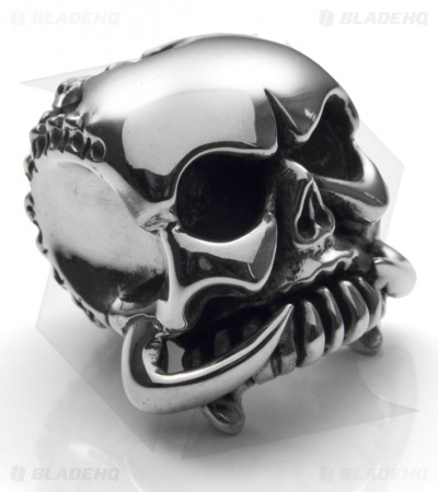 Phantom Steelworks Chris Black Designs Seeker Skull Bead v2.0 Sterling Silver