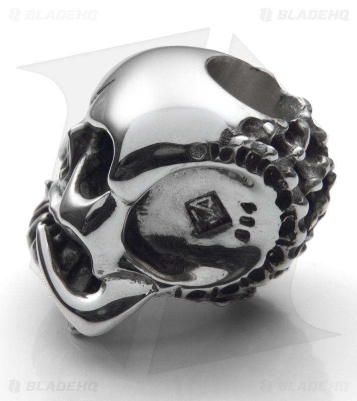 Phantom Steelworks Chris Black Designs Seeker Skull Bead v2.0 Sterling Silver