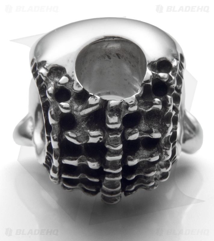 Phantom Steelworks Chris Black Designs Seeker Skull Bead v2.0 Sterling Silver