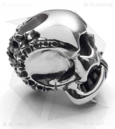 Phantom Steelworks Chris Black Designs Seeker Skull Bead v2.0 Sterling Silver
