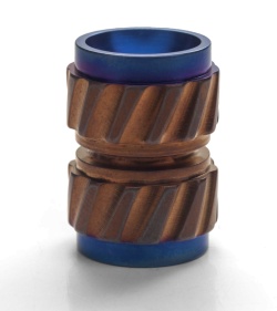 Ti2 Design HiTex Twist Titanium Bead - Bronzurple