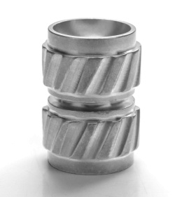 Ti2 Design HiTex Twist Titanium Bead - Tumbled 