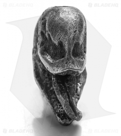 Magallona Black Spider Skull Lanyard Bead (Pewter) 