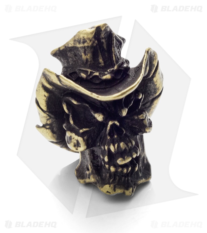 Schmuckatelli Vinnie Garoon Cowboy Skull Bead (Roman Brass)