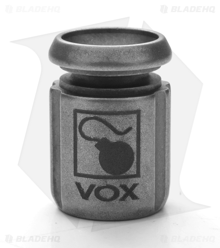 Ti2 Design Vox Knives Bomb Bead Titanium - Tumbled 