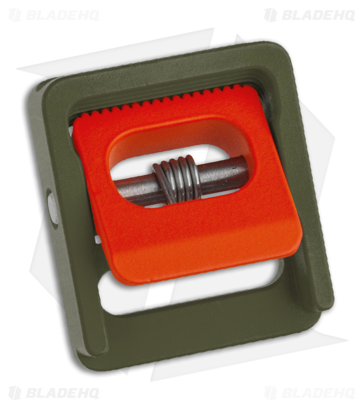 Austere Manufacturing 3/4" Dark Green/Orange Aluminum Buckle