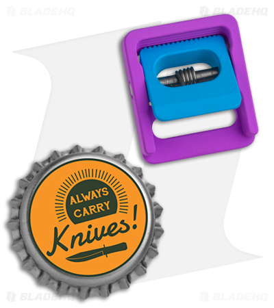 Austere Manufacturing 3/4" Purple/Powder Blue Aluminum Buckle 