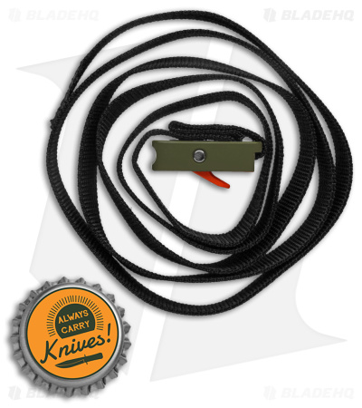 Austere Manufacturing 3/4" Cam Utility Strap Dark Green/Orange Al (3ft Nylon) 