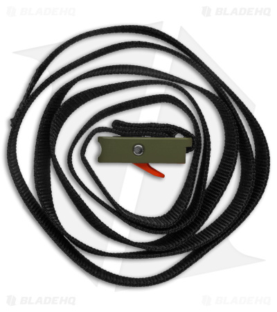 Austere Manufacturing 3/4" Cam Utility Strap Dark Green/Orange Al (3ft Nylon) 