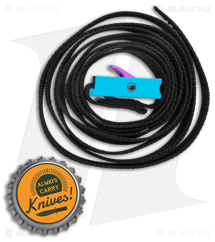 Austere Manufacturing 3/4" Cam Utility Strap Powder Blue/Purple Al (4ft Nylon) 