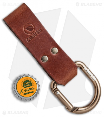 Casstrom No. 3 Dangler Sheath Extension Carabiner D-Ring (Cognac Brown)