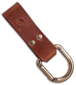 Casstrom No. 3 Dangler Sheath Extension Carabiner D-Ring (Cognac Brown)