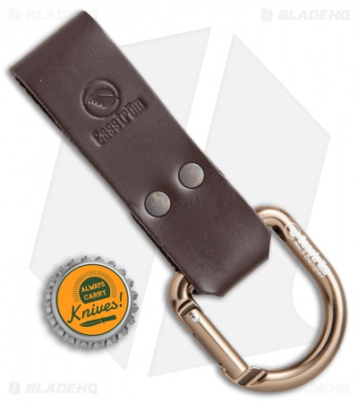 Casstrom No. 3 Dangler Sheath Extension Carabiner D-Ring (Dark Brown)