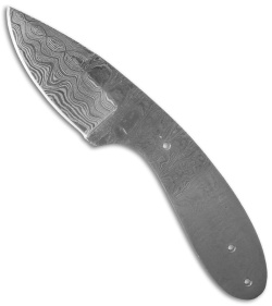 Tallen 7" Drop Point Hunter Knife Damascus Blade Blank BL-DM2719