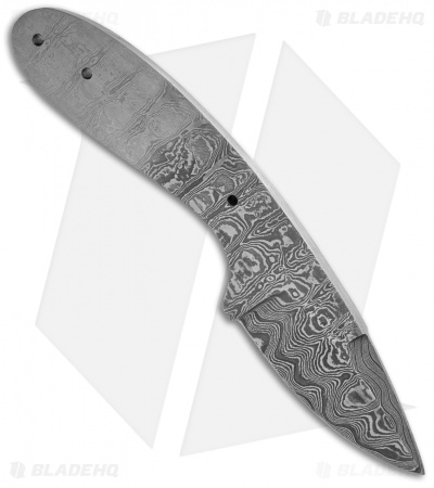 Tallen 7" Drop Point Hunter Knife Damascus Blade Blank BL-DM2719