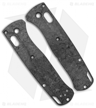 Flytanium Custom Crossfade Shredded Carbon Fiber Scales for Benchmade Bugout