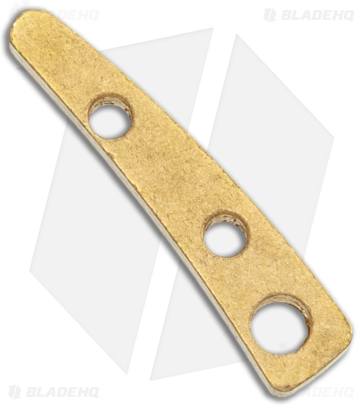Flytanium Custom Brass Backspacer for CRKT Pilar - Antique Stonewash