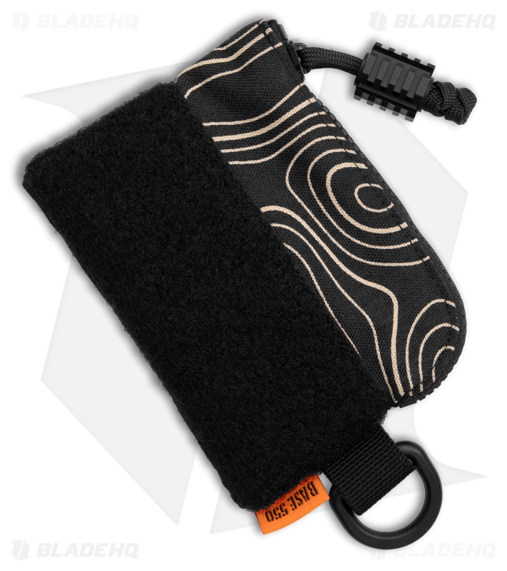 Base 550 Paracord Studio EDC Pouch Topo Black w/ Pocket