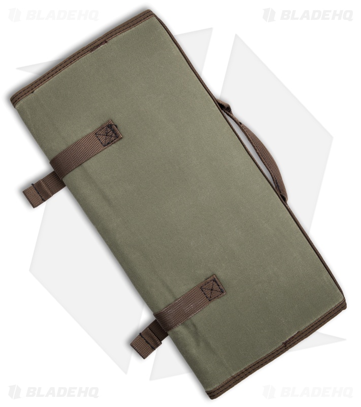KNAFS Burrito  Grande EDC Storage Roll Carry Case - Guacamole Waxed Canvas