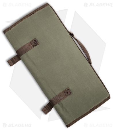 KNAFS Burrito  Grande EDC Storage Roll Carry Case - Guacamole Waxed Canvas