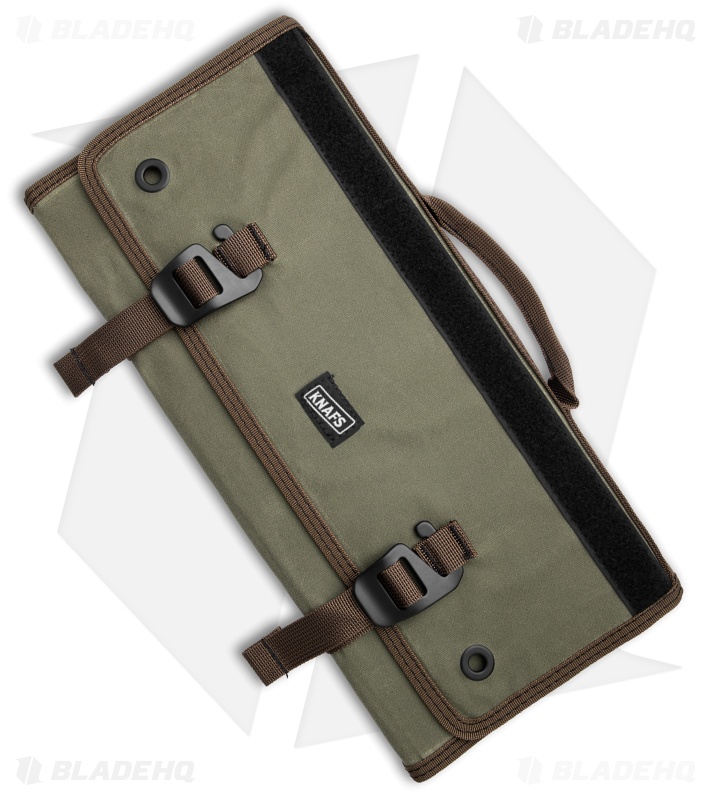 KNAFS Burrito  Grande EDC Storage Roll Carry Case - Guacamole Waxed Canvas