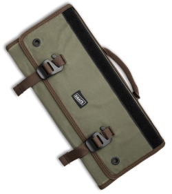 KNAFS Burrito  Grande EDC Storage Roll Carry Case - Guacamole Waxed Canvas