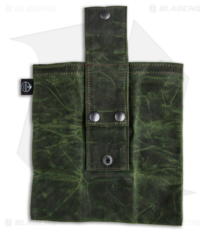 PNW Bushcraft Rugged Waxed Foraging Pouch Hip Bag - OD Green Canvas