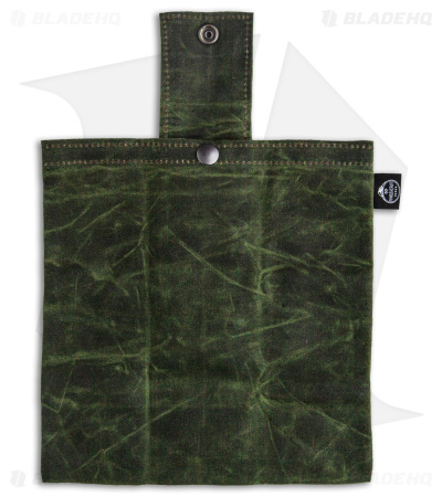 PNW Bushcraft Rugged Waxed Foraging Pouch Hip Bag - OD Green Canvas