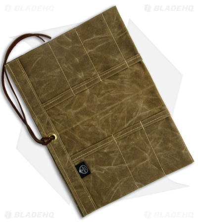 PNW Bushcraft Maple Pocket Knife Roll Waxed Canvas - Tan