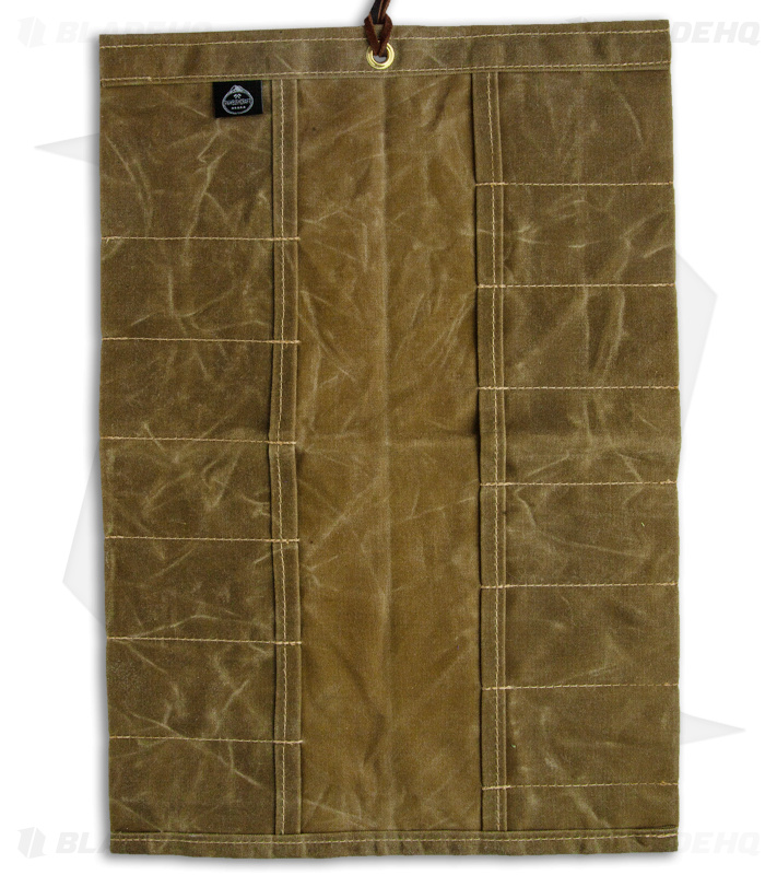 PNW Bushcraft Maple Pocket Knife Roll Waxed Canvas - Tan