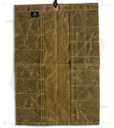 PNW Bushcraft Maple Pocket Knife Roll Waxed Canvas - Tan