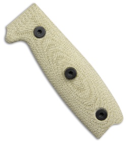 ESEE 4 Handle Scales Green Canvas Micarta
