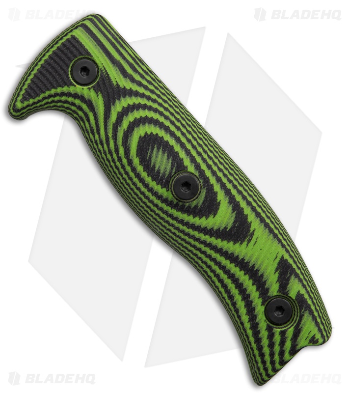 ESEE 5 Handle Scales G-10 (Neon Green/Black) - Blade HQ