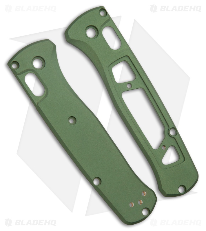 Flytanium Aluminum Modulator Scales for Benchmade Bugout - Olive Drab  