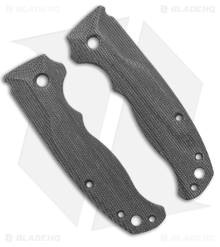 Flytanium Bandwidth Scales for Demko AD20.5 Knife - Black Canvas Micarta