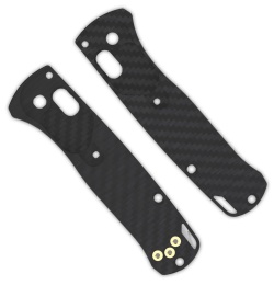 Flytanium CF Basketweave Crossfade Scales for Benchmade Mini Bugout Knife