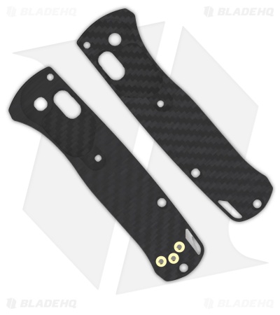 Flytanium CF Basketweave Crossfade Scales for Benchmade Mini Bugout Knife