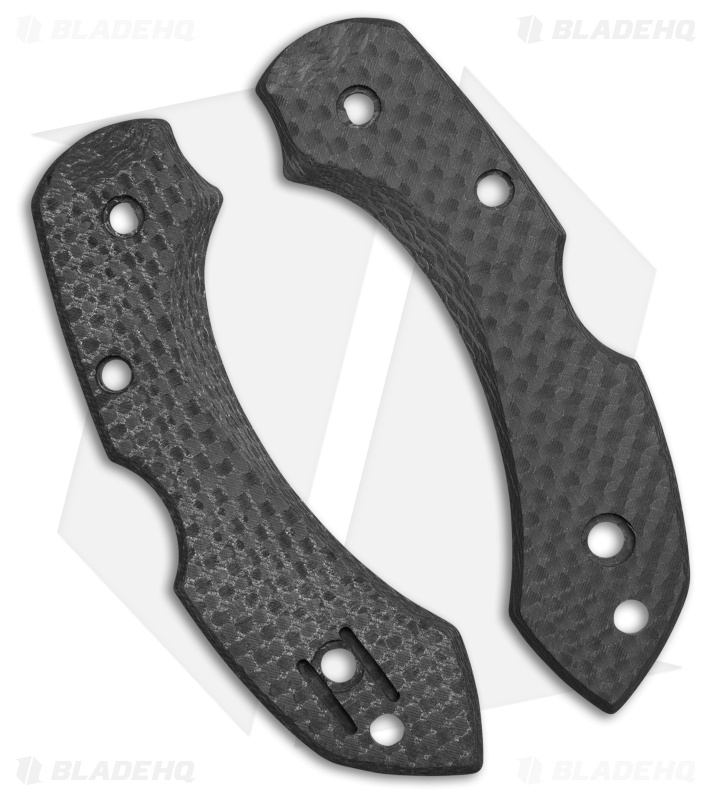 Flytanium Carbon Fiber Scales for Spyderco Dragonfly - Basket Weave