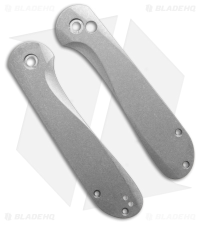 Flytanium Contoured Stonewash Ti Scales for CIVIVI Button Lock Elementum Knife