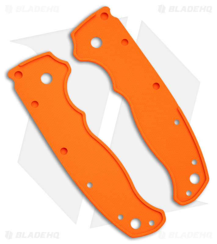 Flytanium Custom Bandwidth Orange G-10 Scales for Demko AD 20.5 Knife 