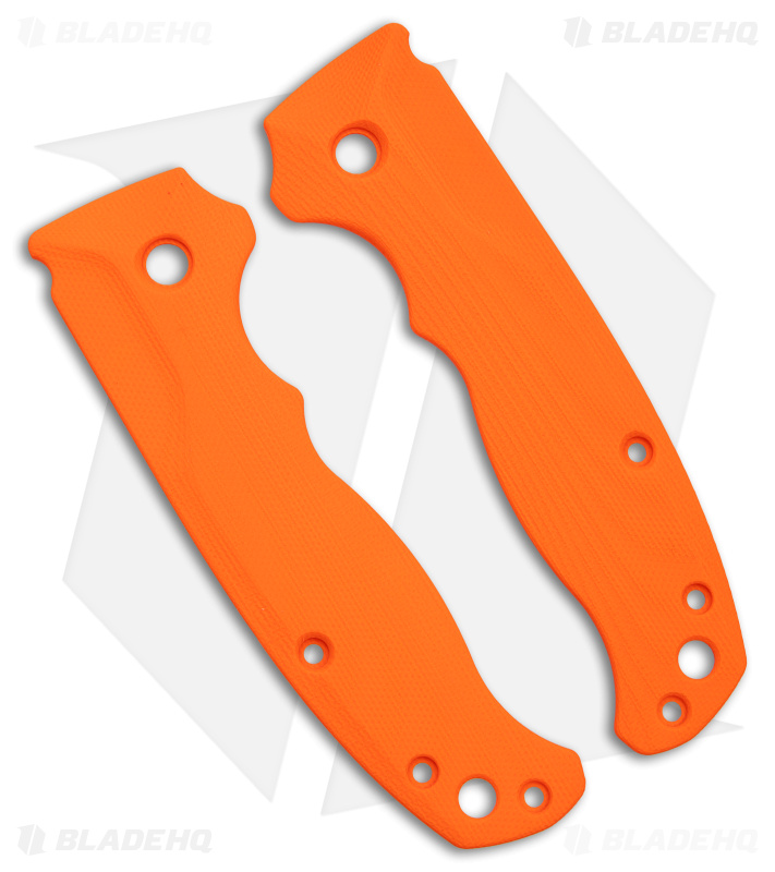 Flytanium Custom Bandwidth Orange G-10 Scales for Demko AD 20.5 Knife 