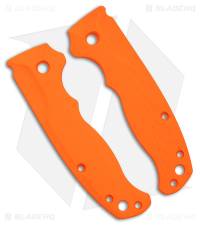 Flytanium Custom Bandwidth Orange G-10 Scales for Demko AD 20.5 Knife 