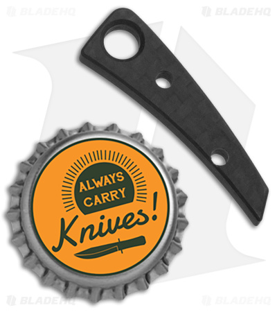 Flytanium Custom Carbon Fiber Back Spacer for Pilar III Knife  