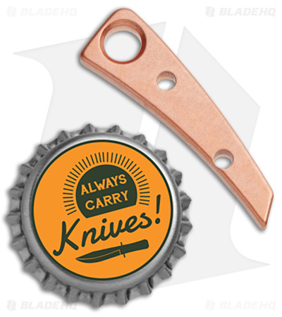 Flytanium Custom Copper Back Spacer for Pilar III Knife  