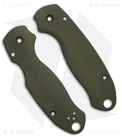 Flytanium Custom Loop Scales for Spyderco Para 3 - Olive Drab