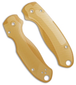 Flytanium Custom Lotus Scales for Spyderco Para 3 Knife - Ultem