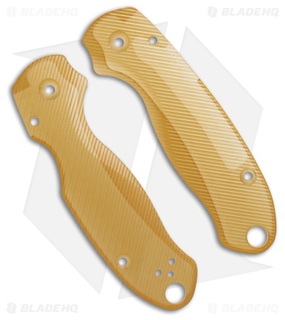 Flytanium Custom Lotus Scales for Spyderco Para 3 Knife - Ultem